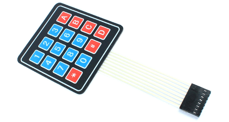 Tastatura cu 16 taste dispuse 4x4