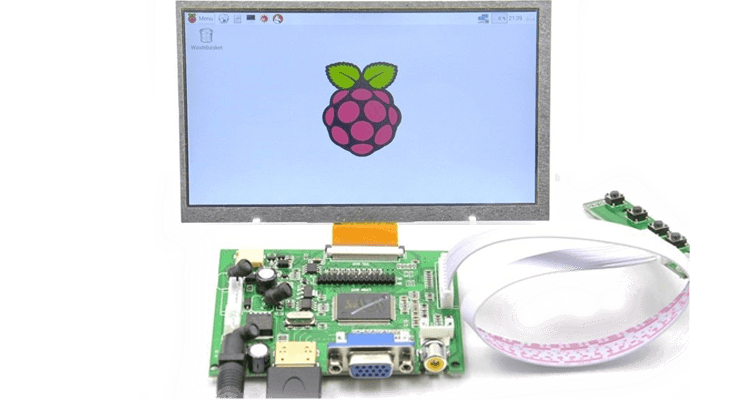 Display 7inch de 1024x600 cu intrare HDMI si VGA