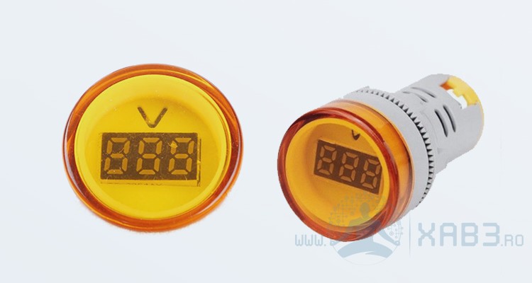 Volmetru digital AC de panou portocaliu