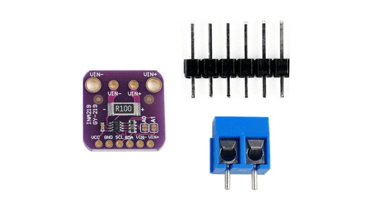 Senzor de curent cu INA219