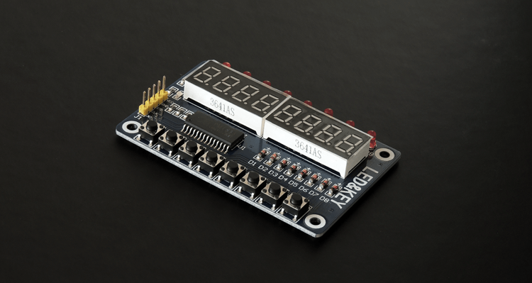 Modul de expansiune 8 digiti si 8 taste cu TM1638