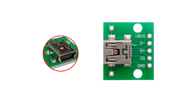 Adaptor Mini USB la DIP