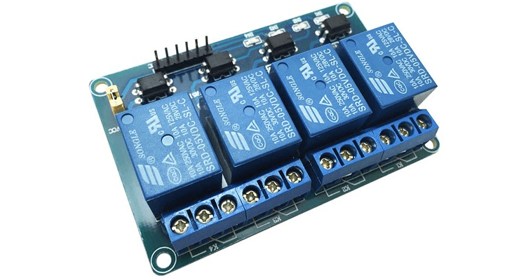 Modul 4 relee canal comanda negativa 5V