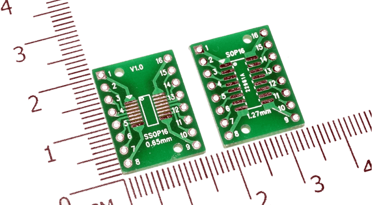Adaptor DIP2.54 pt SSOP16(0.65) SOP16(1.27)