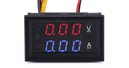 Voltmetru DC 0-100V Dual V/A