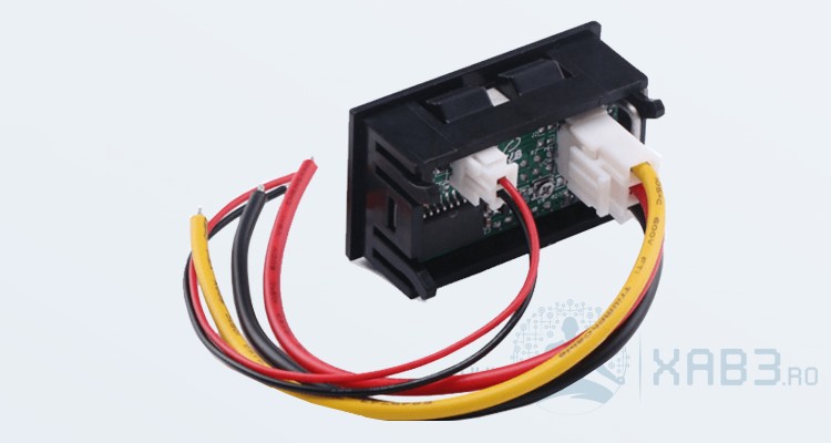 Voltmetru DC 0-100V Dual V/A